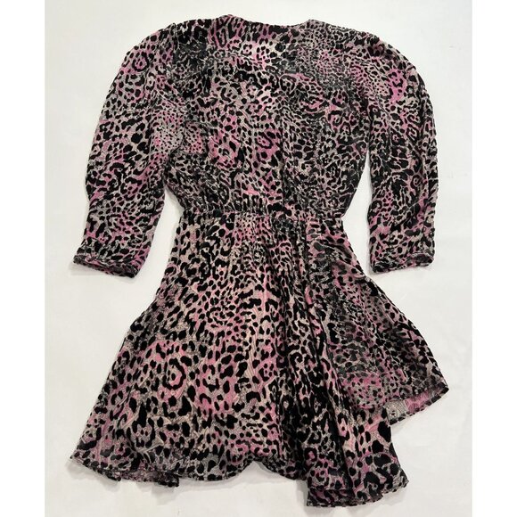 Zadig&Voltaire Rogers Velvet Devore Mini Dress in Leopard - Picture 5 of 5